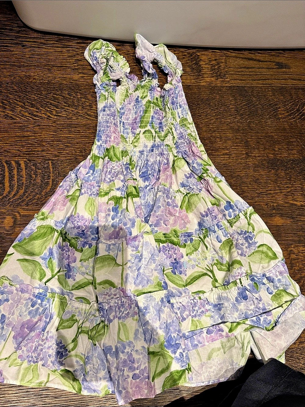 Hill house Floral Girls' Dress Purple & Green Size 5/6Y